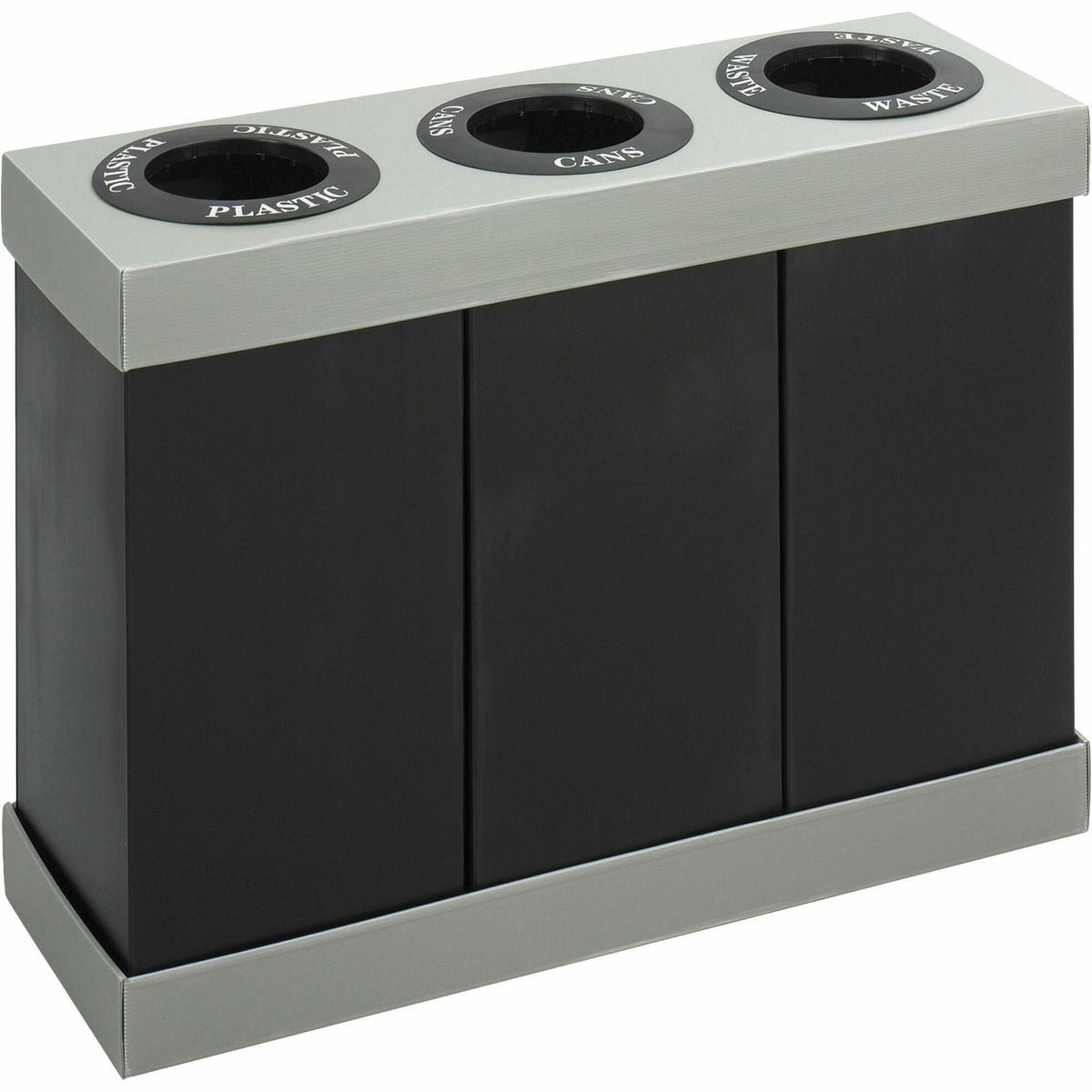 Safco At-Your-Disposal 3-bin Recycling Center