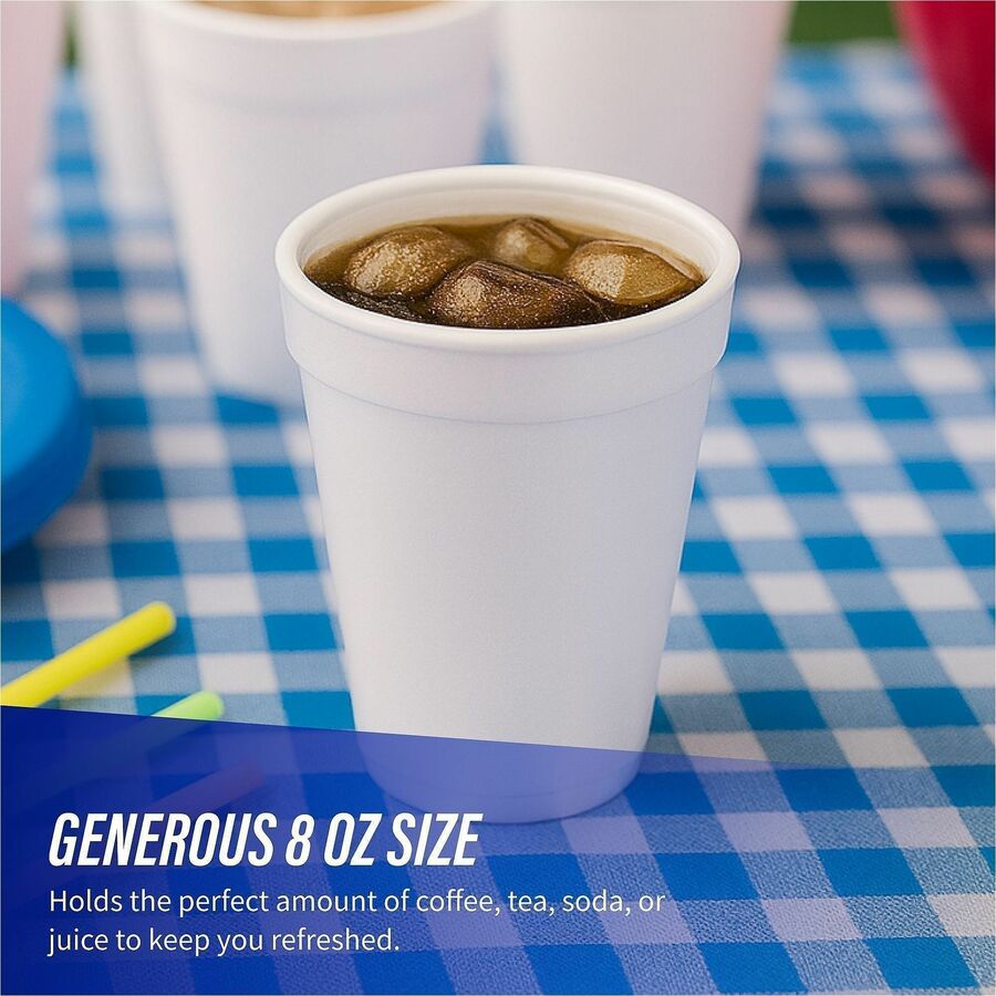 Genuine Joe 8 oz Hot/Cold Foam Cups