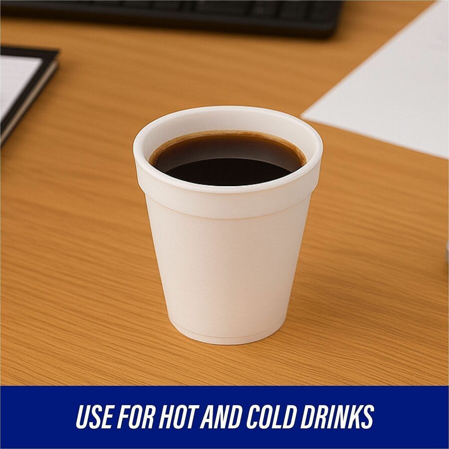 Genuine Joe 8 oz Hot/Cold Foam Cups