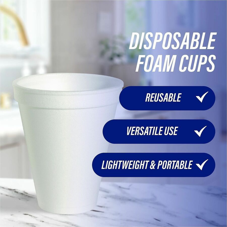 Genuine Joe 8 oz Hot/Cold Foam Cups