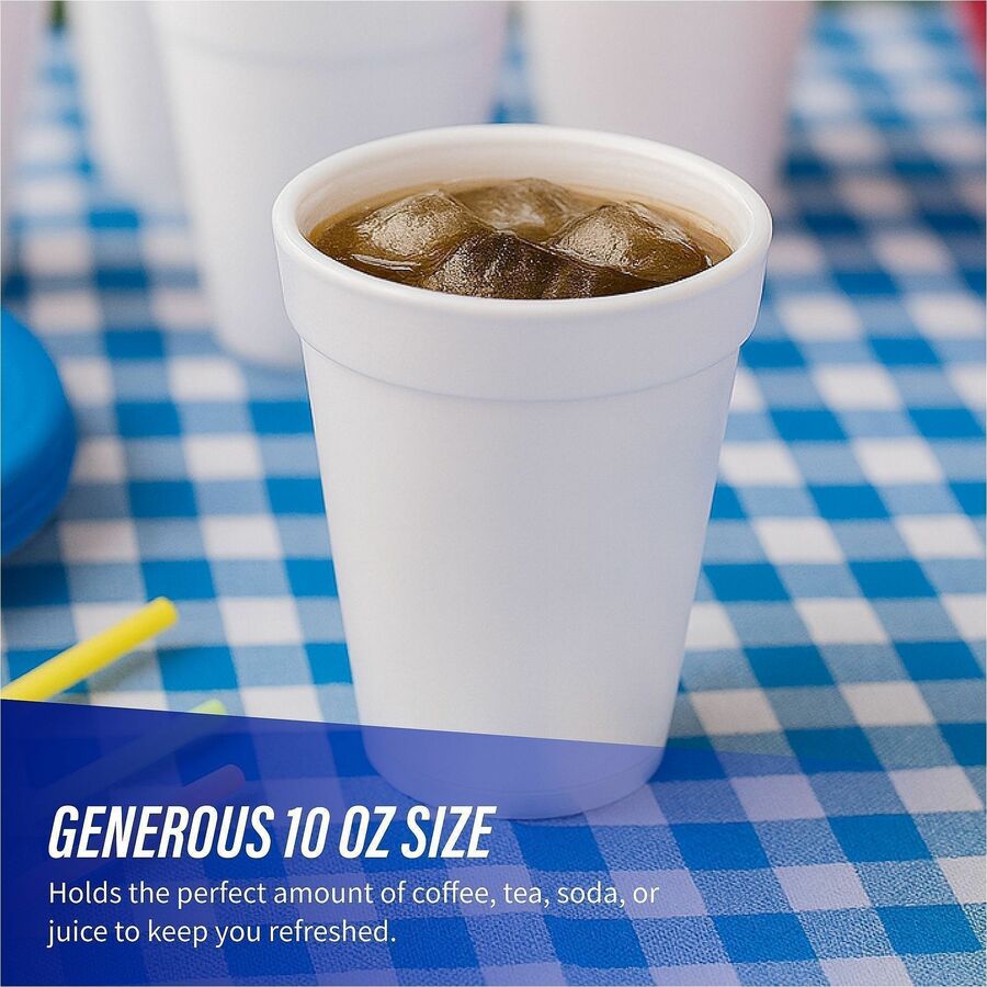 Genuine Joe 10 oz Hot/Cold Foam Cups