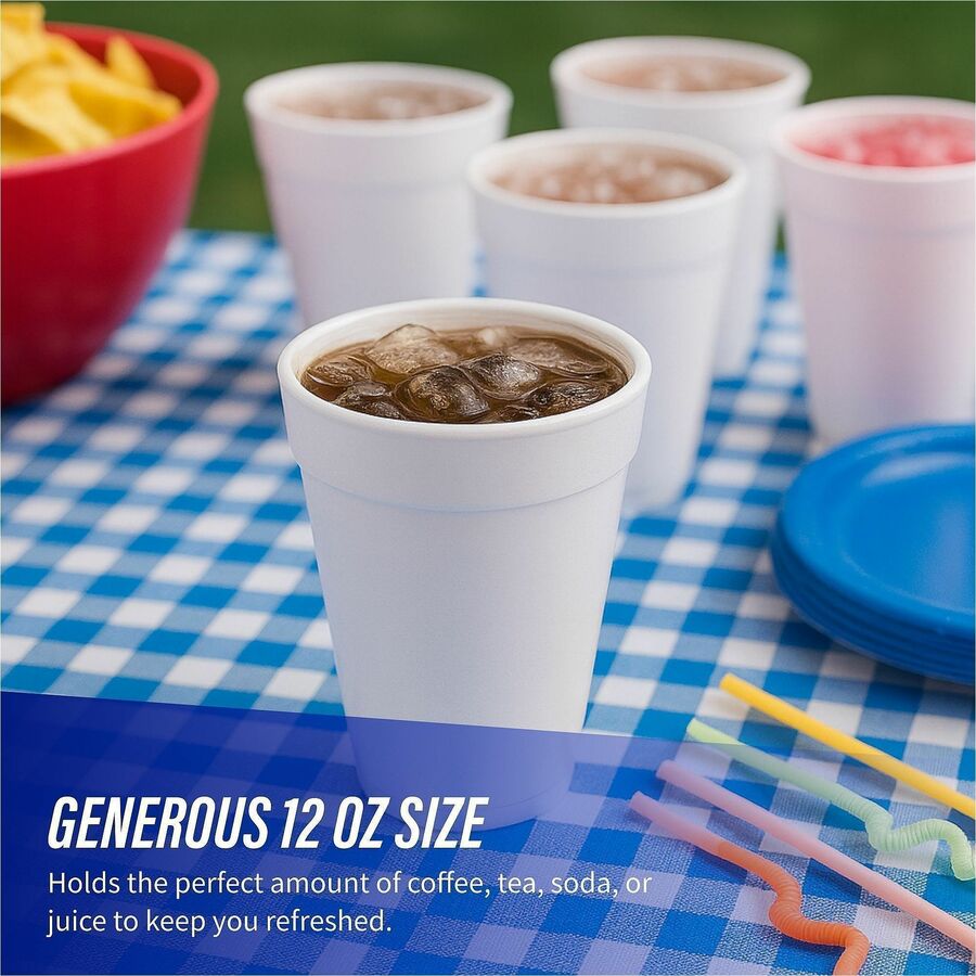 Genuine Joe 12 oz Hot/Cold Foam Cups