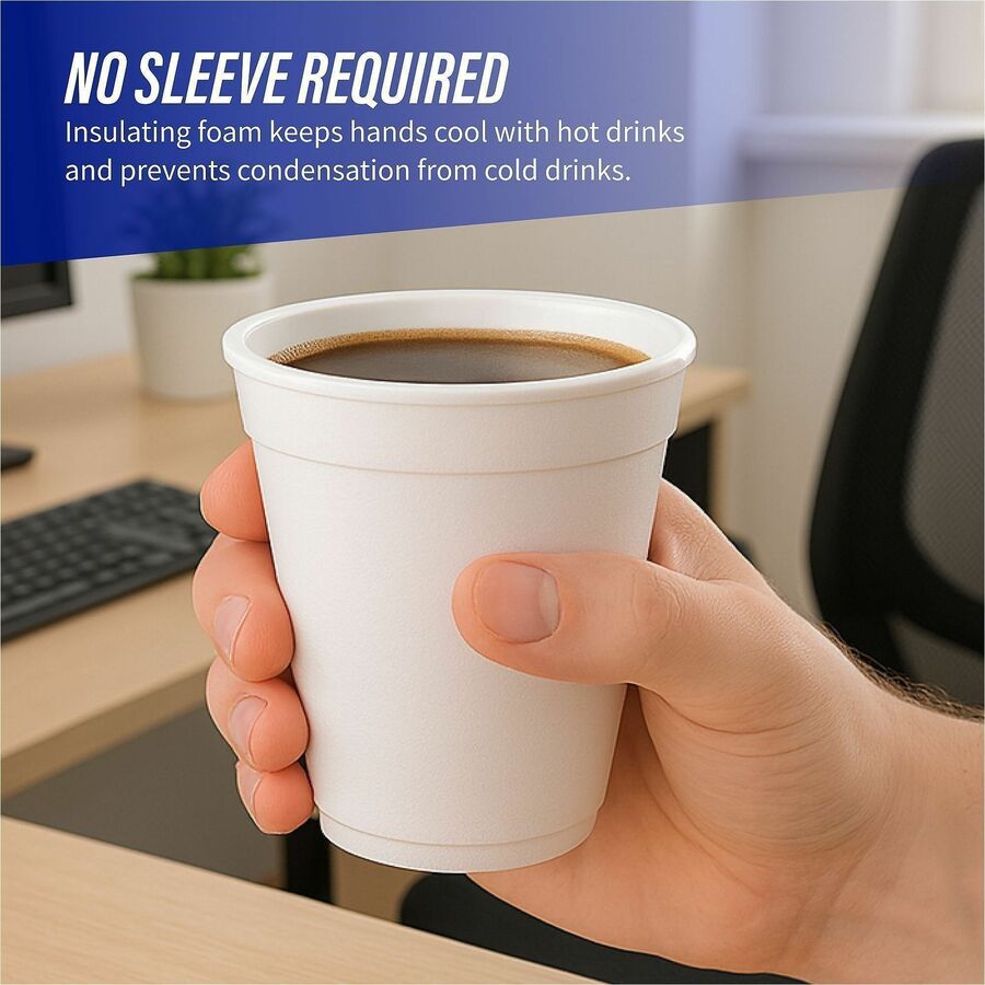 Genuine Joe 12 oz Hot/Cold Foam Cups