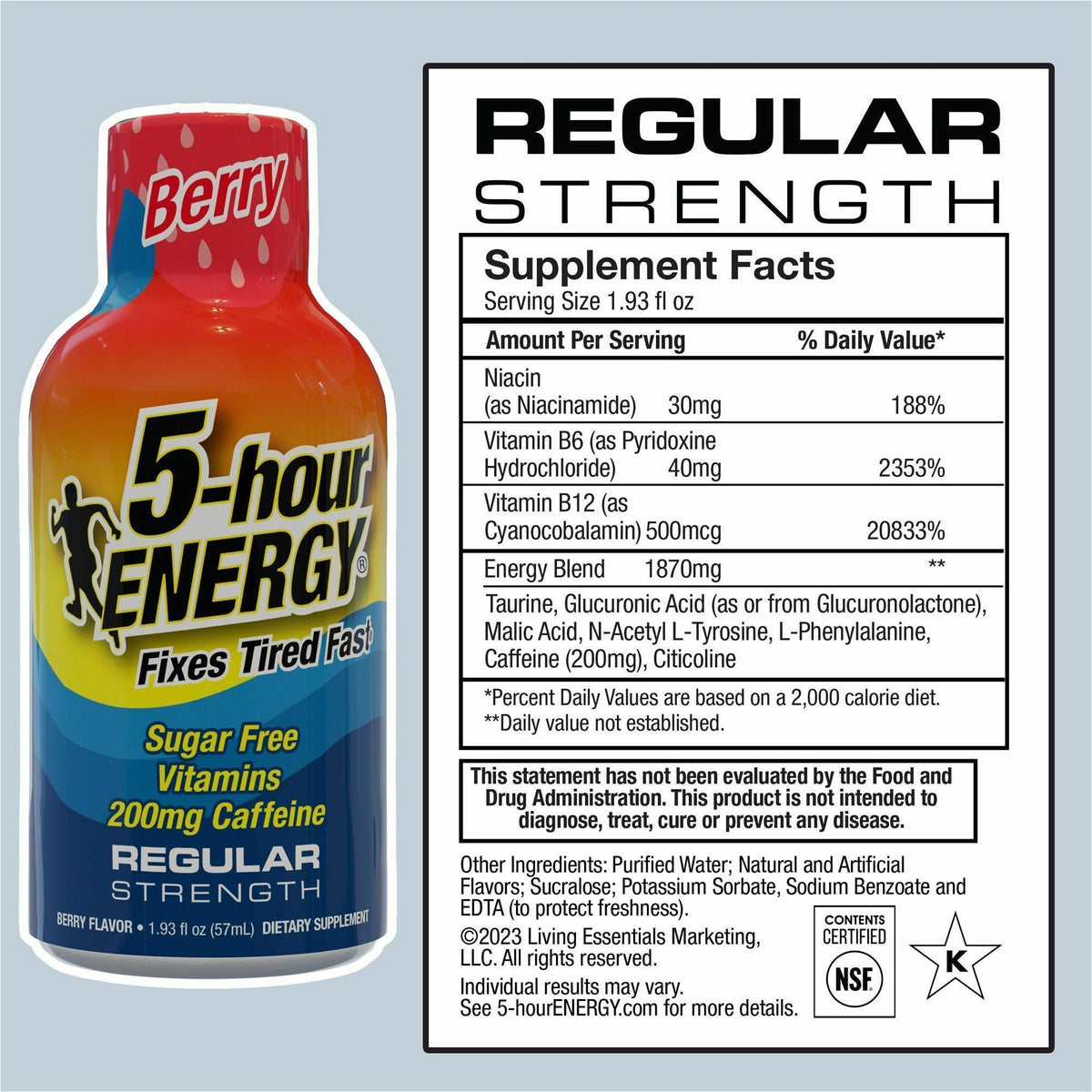 5-Hour Energy Berry Flavored Drink