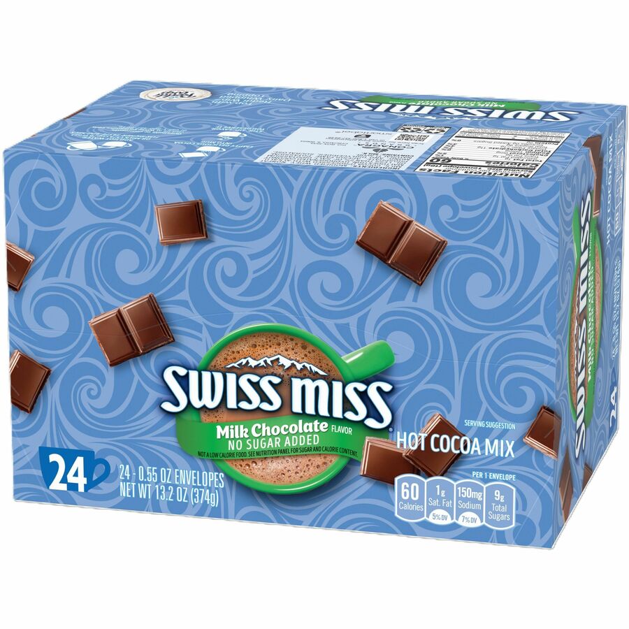 Swiss Miss Milk Chocolate No Sugar Added Cocoa Mix Packets