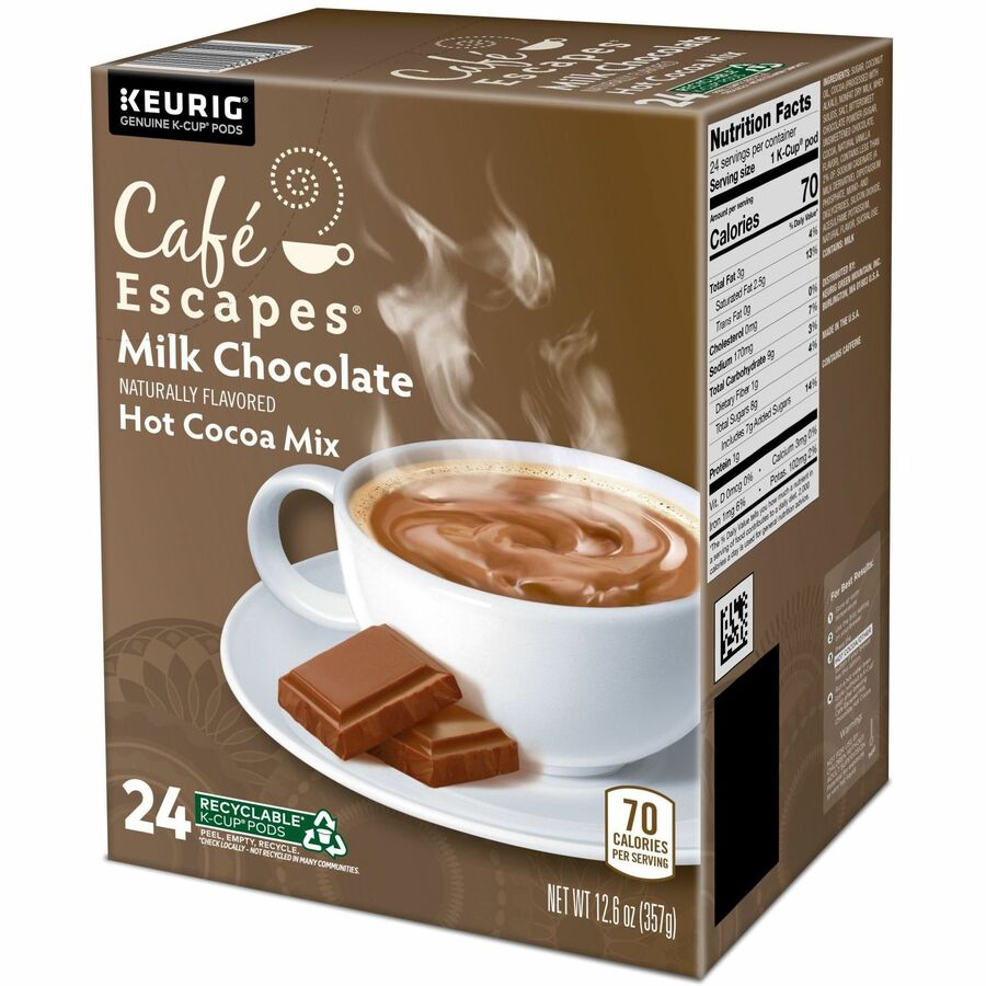 Café Escapes® K-Cup, Pod Milk Chocolate Hot Cocoa