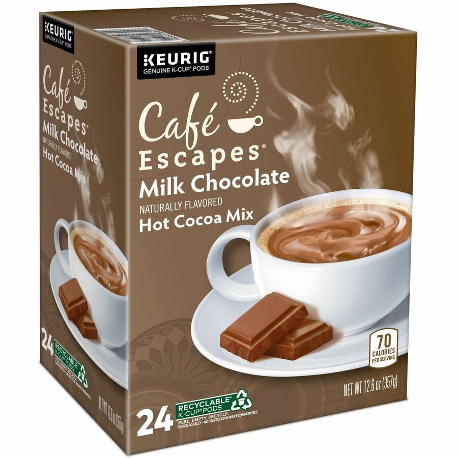 Café Escapes® K-Cup, Pod Milk Chocolate Hot Cocoa