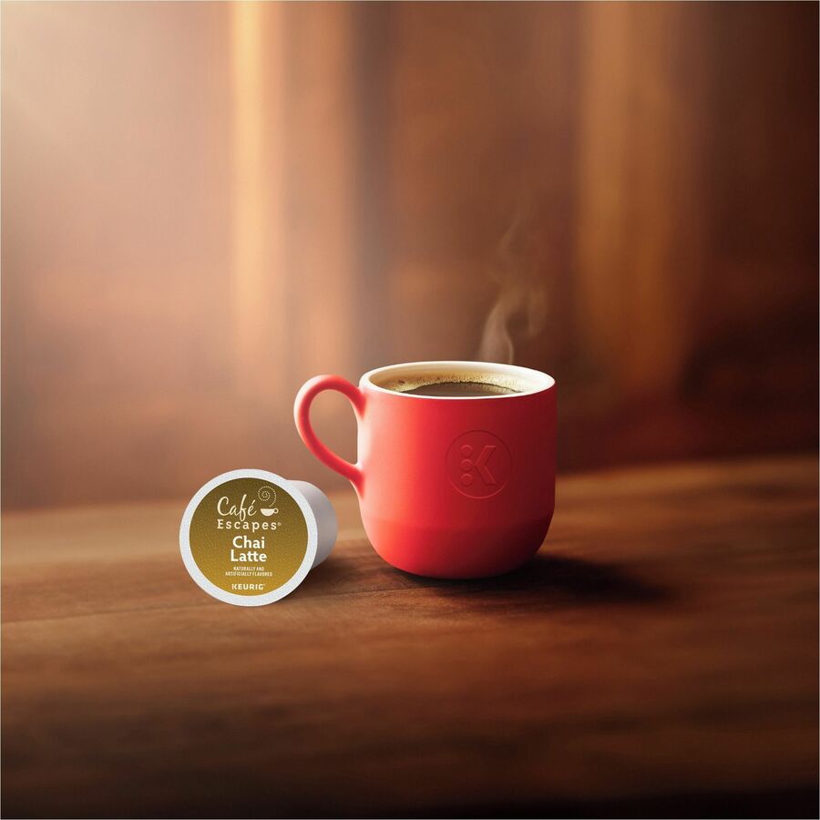 Café Escapes® Chai Latte Single-Serve K-Cup Pods, 24 Count Black Tea K-Cup