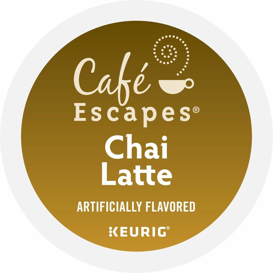 Café Escapes® Chai Latte Single-Serve K-Cup Pods, 24 Count Black Tea K-Cup