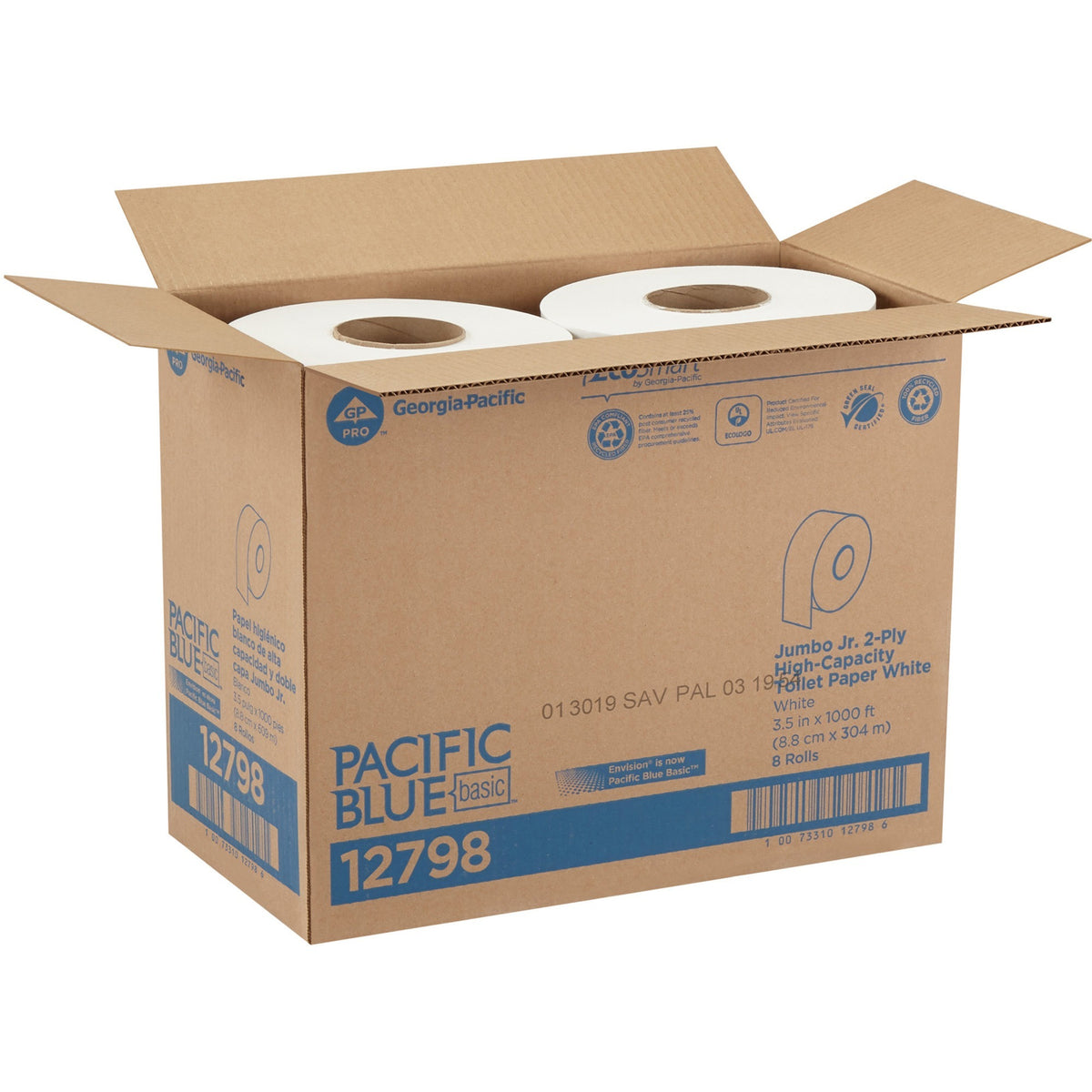 Pacific Blue Basic Jumbo Jr. High-Capacity Toilet Paper