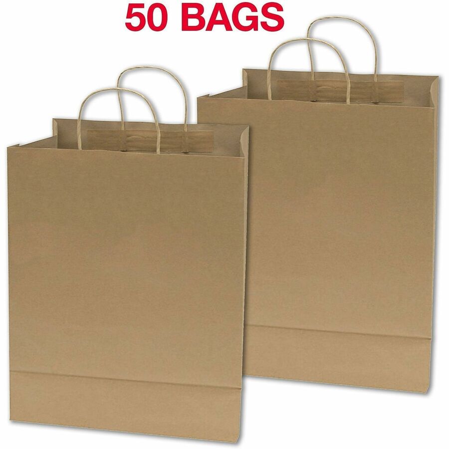 COSCO Premium Large Brown Paper Shopping Bags