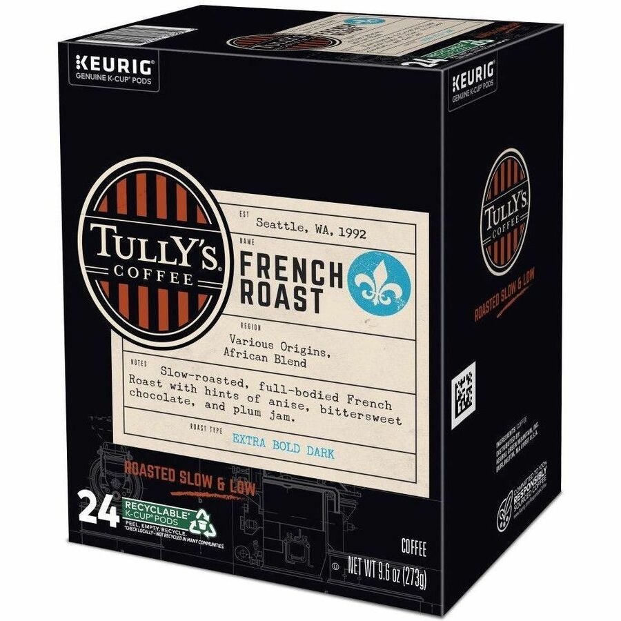 Tully's K-Cup, Pod French Roast Coffee