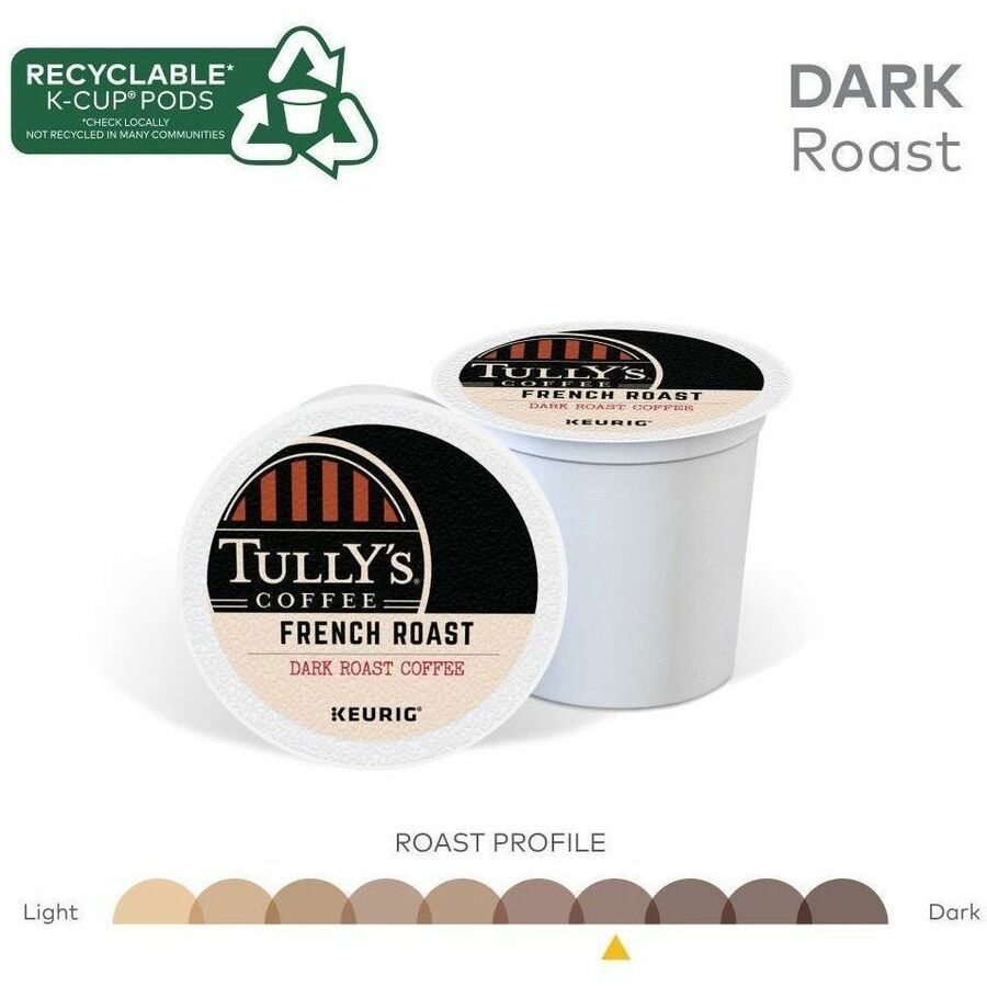 Tully's K-Cup, Pod French Roast Coffee