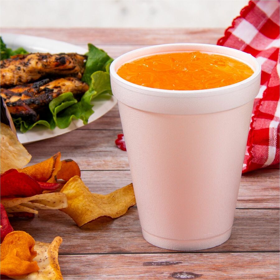 Dart J Cup 10 oz Insulated Foam Cups