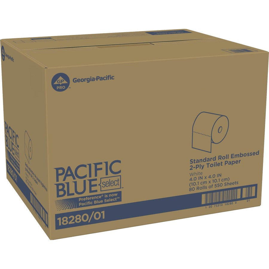 Pacific Blue Select Standard Roll Embossed Toilet Paper