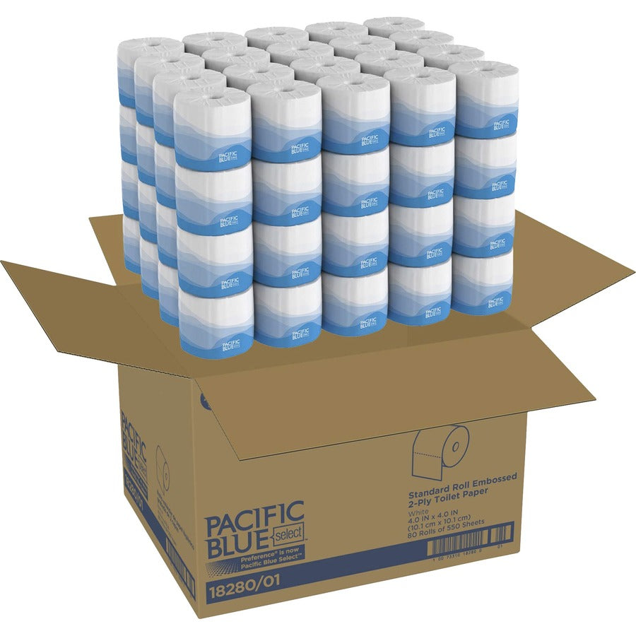 Pacific Blue Select Standard Roll Embossed Toilet Paper