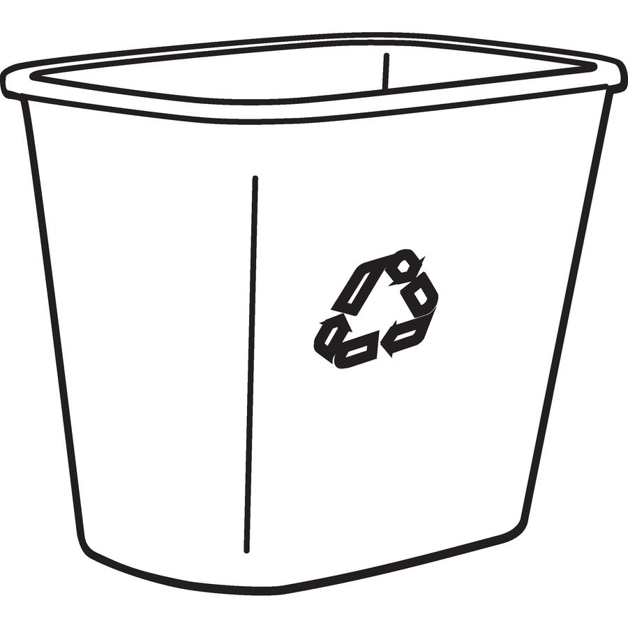 Rubbermaid Commercial 13 QT Standard Deskside Recycling Wastebasket