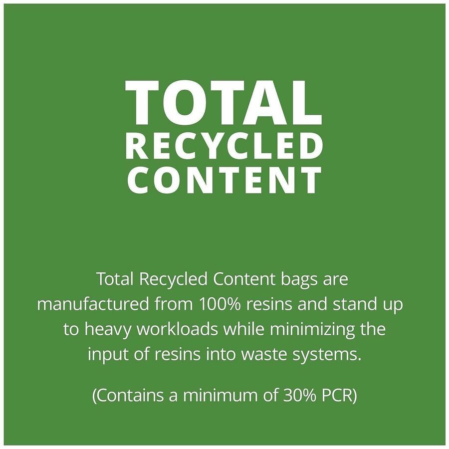 Stout Recycled Content Trash Bags