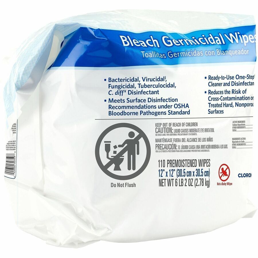 Clorox Healthcare Bleach Germicidal Wipes Refill