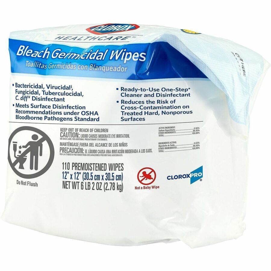 Clorox Healthcare Bleach Germicidal Wipes Refill