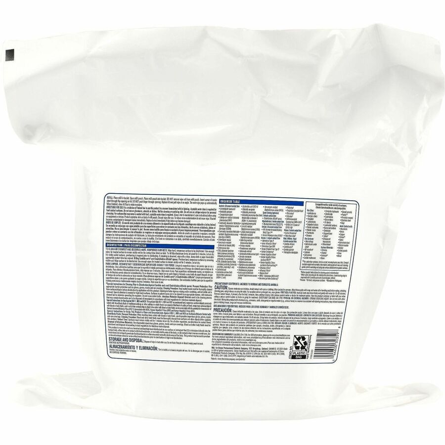 Clorox Healthcare Bleach Germicidal Wipes Refill