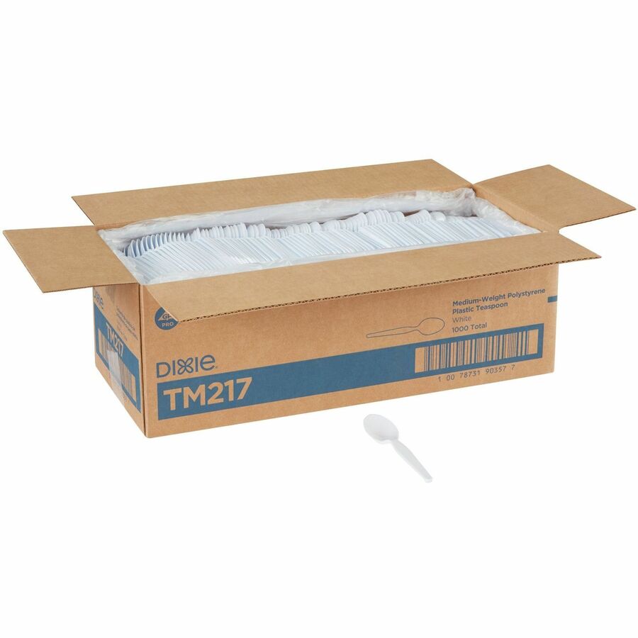 Dixie Medium-weight Disposable Teaspoons by GP Pro
