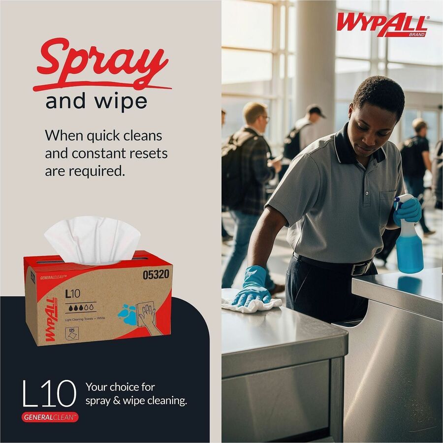 Wypall GeneralClean L10 Light Cleaning Towels