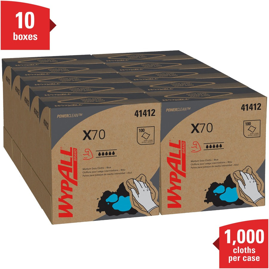 Wypall PowerClean X70 Medium Duty Cloths - Pop-Up Box