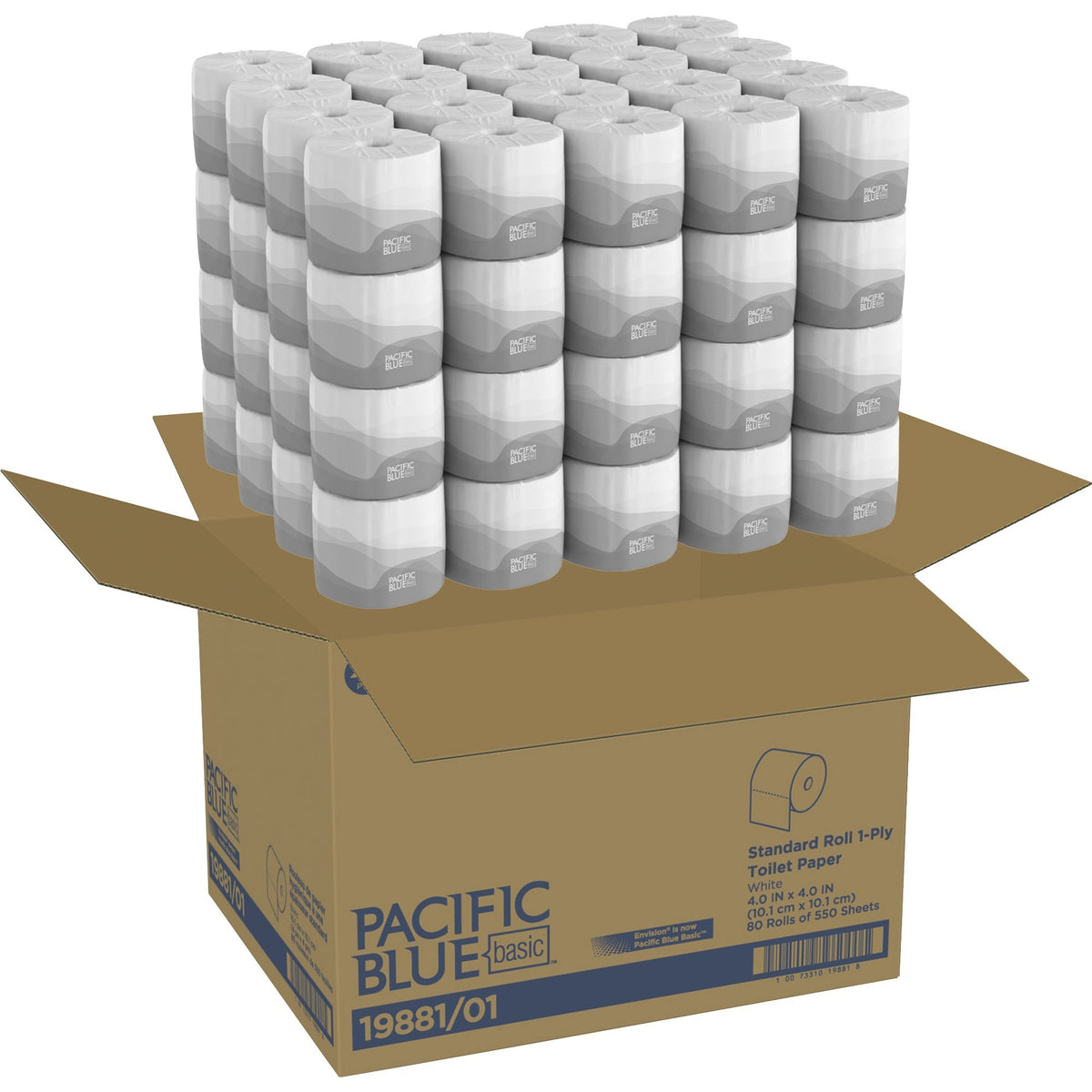 Pacific Blue Basic Standard Roll Toilet Paper