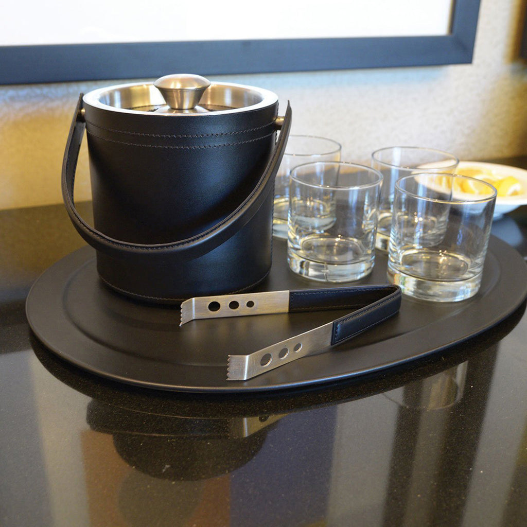 Dacasso Classic Leather Ice Bucket