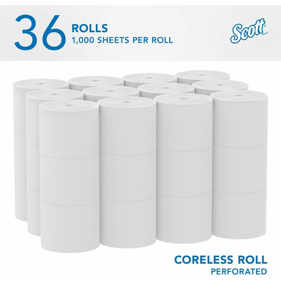 Scott Essential Coreless High-Capacity Standard Roll Toilet Paper