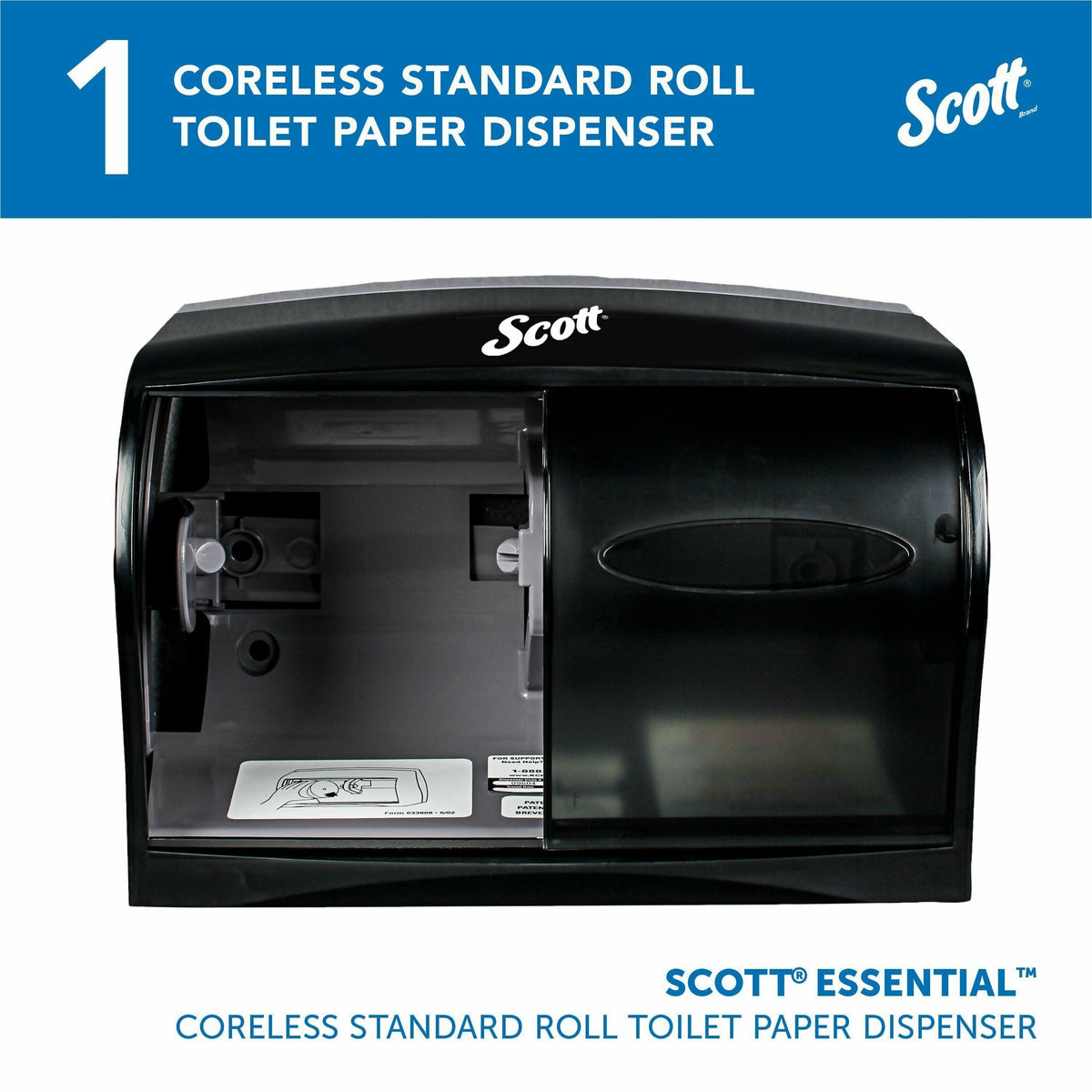 Scott Coreless Standard Roll Toilet Paper Dispenser