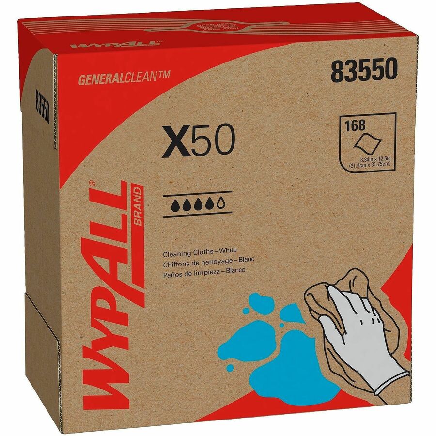 Wypall GeneralClean X50 Cleaning Cloths - Pop-Up Box