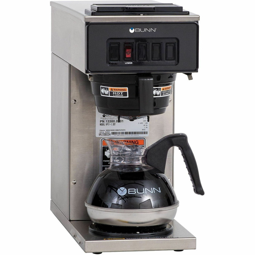 BUNN 12-Cup Low-Profile Pourover Coffee Brewer with 1 Warmer