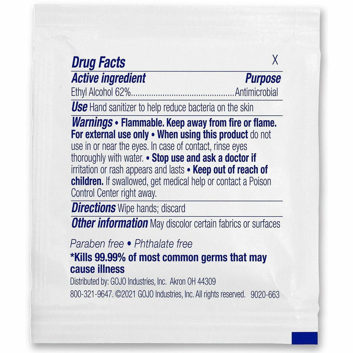 PURELL® Sanitizing Hand Wipe Towelettes