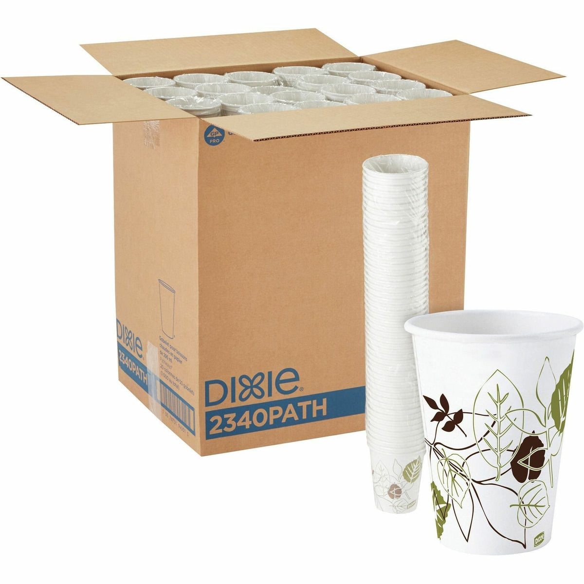 Dixie Pathways 10 oz Paper Hot Cups By GP Pro