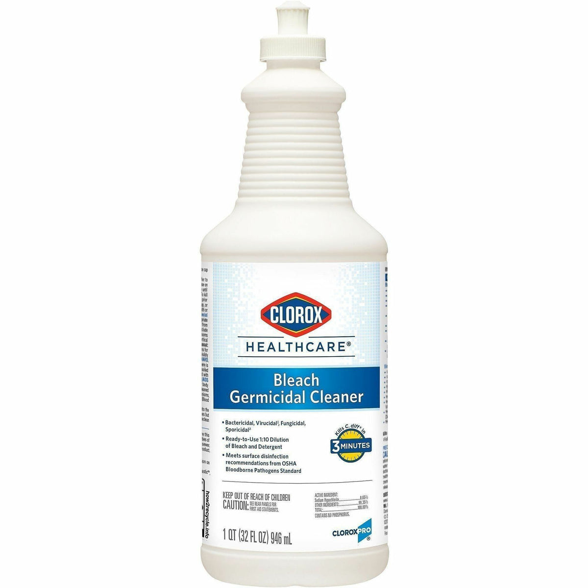 Clorox Healthcare Pull-Top Bleach Germicidal Cleaner