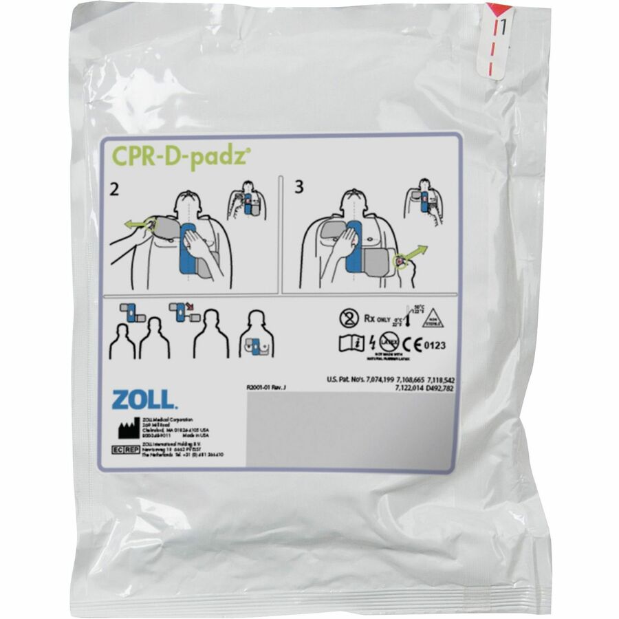 ZOLL Medical AED Plus Defibrillator 1-piece Electrode Pad