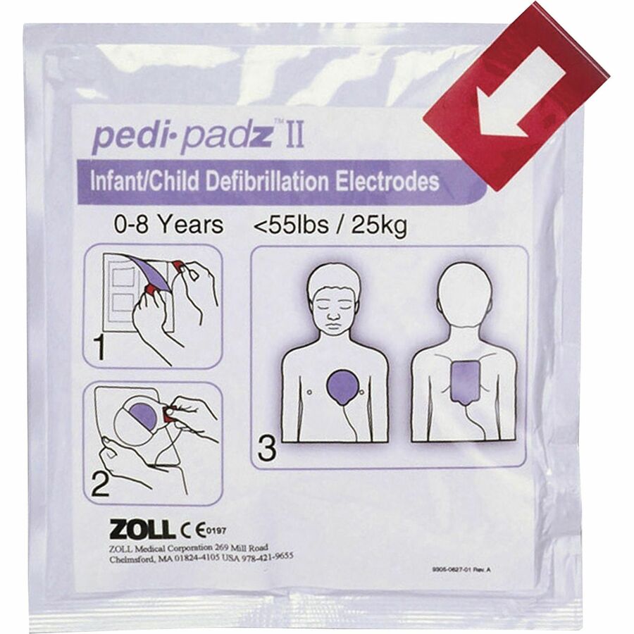 ZOLL Medical AED Plus Defibrillator Pediatric Electrodes