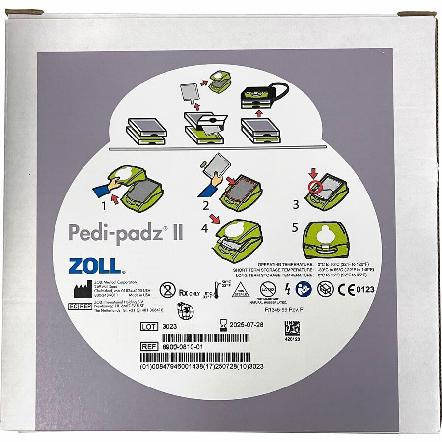 ZOLL Medical AED Plus Defibrillator Pediatric Electrodes