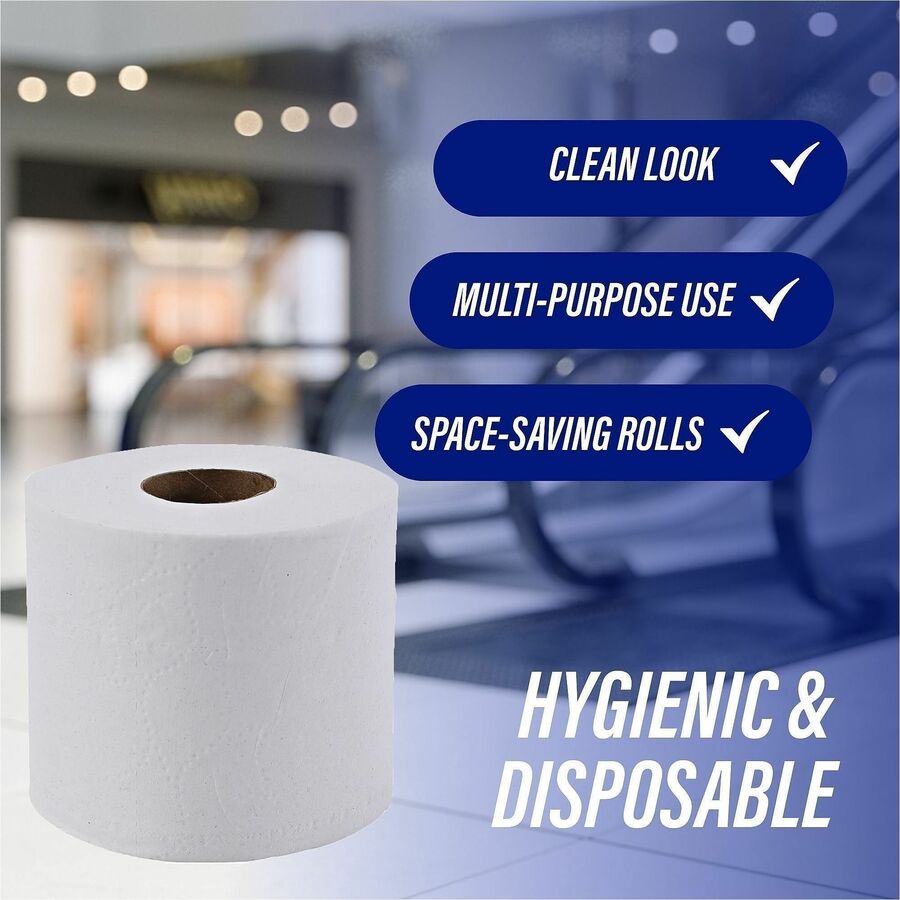 Genuine Joe Embossed Roll Bath Tissue