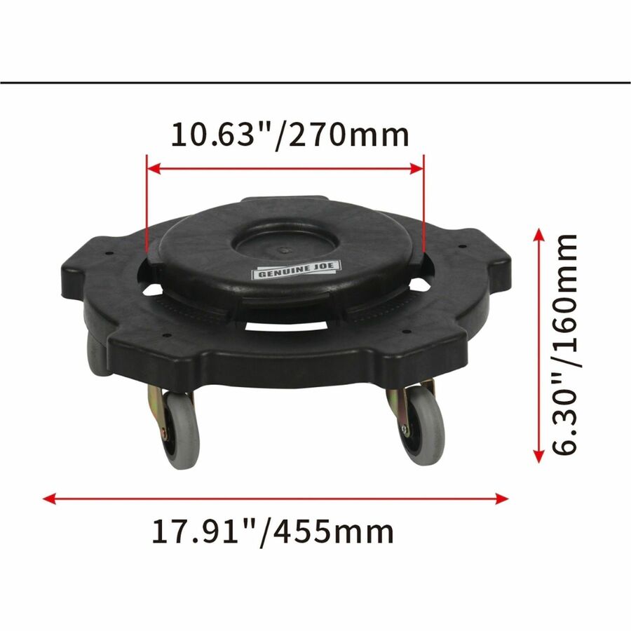 Genuine Joe 17.9" Round Dolly