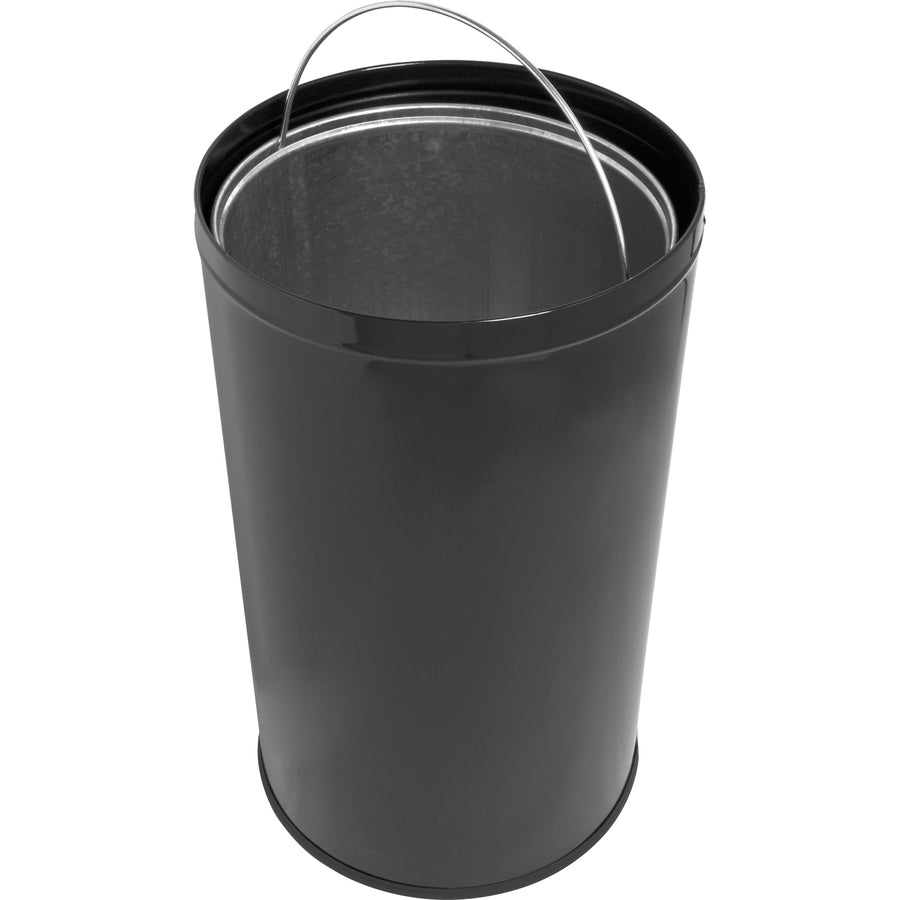 Genuine Joe Push Open Round Top Receptacle