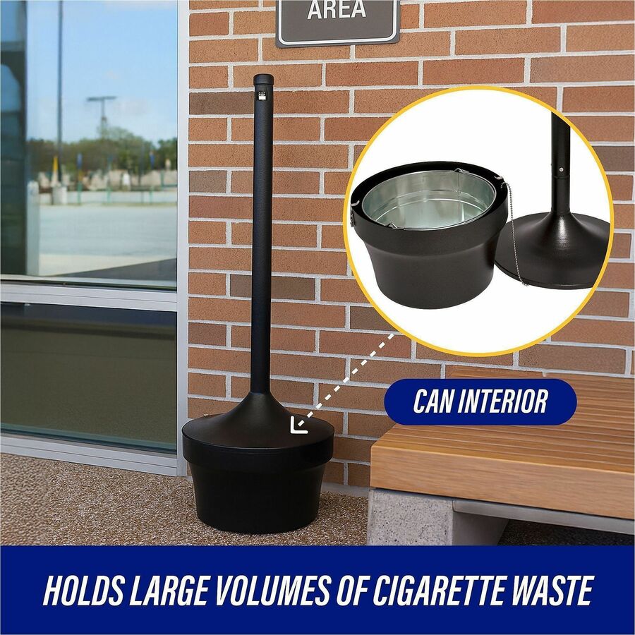Genuine Joe 4.25 Gal Fire-safe Smoking Receptacle