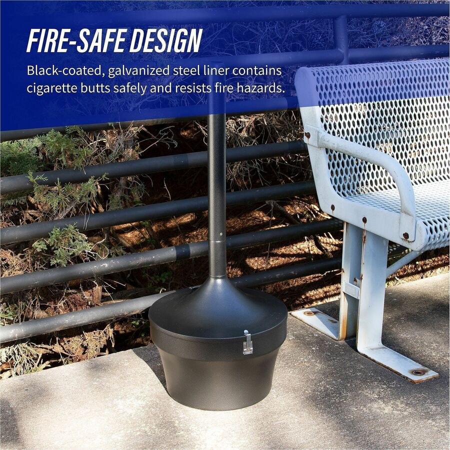 Genuine Joe 4.25 Gal Fire-safe Smoking Receptacle