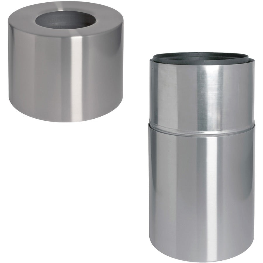 Genuine Joe Classic Cylinder 2-Piece Waste Receptacle
