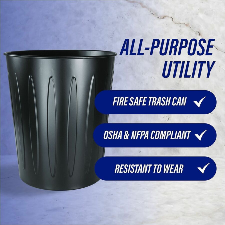 Genuine Joe 6-gallon Fire-safe Trash Can