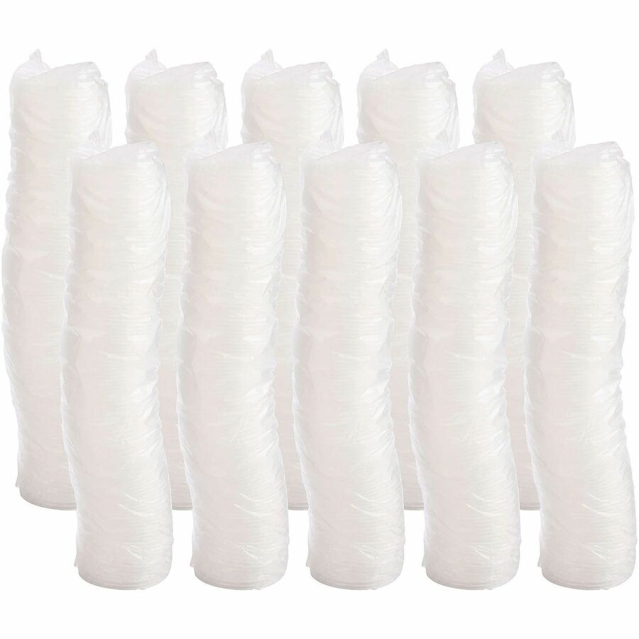 Dart 4 oz HIPS Plastic Vented Lid - Translucent