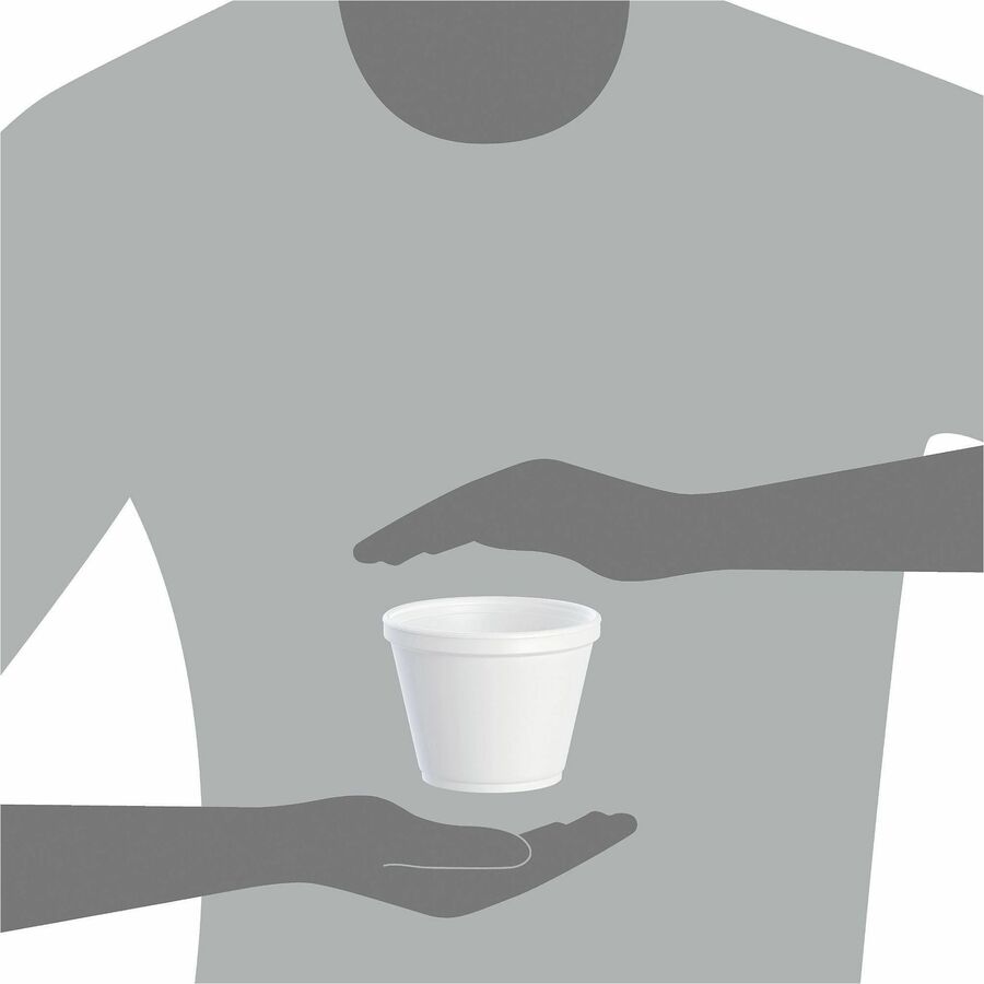 Dart 12 oz EPS Foam Container - White