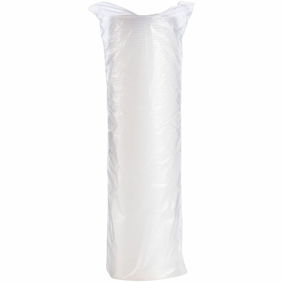 Dart 10 oz HIPS Plastic Straw-Slotted Lid - Translucent